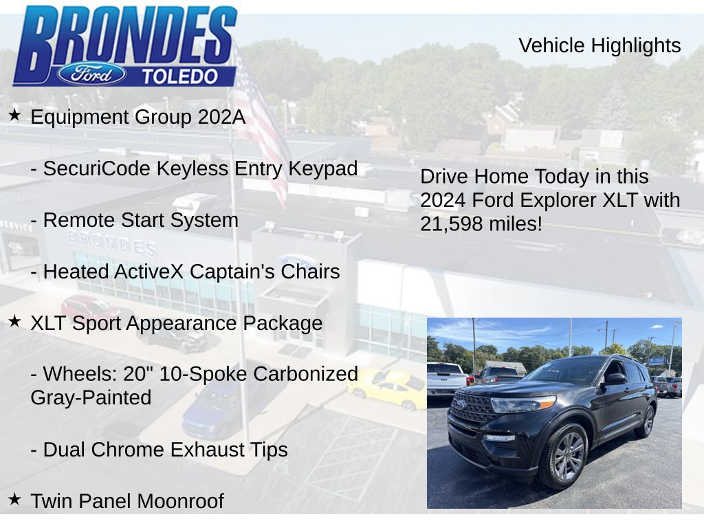 Used 2024 Ford Explorer XLT w/ Equipment Group 202A AWD/4WD image 12