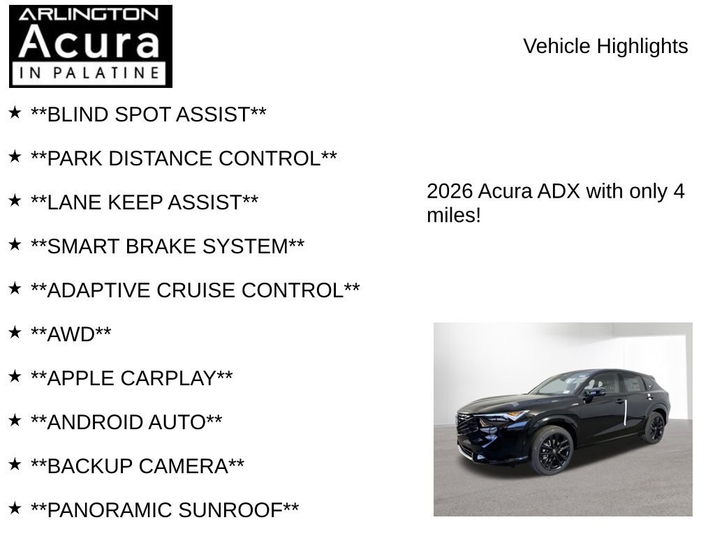 New 2026 Acura ADX A-Spec image 7