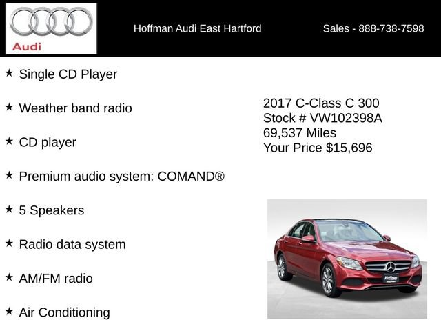 Used 2017 Mercedes-Benz C 300 4MATIC Sedan image 12