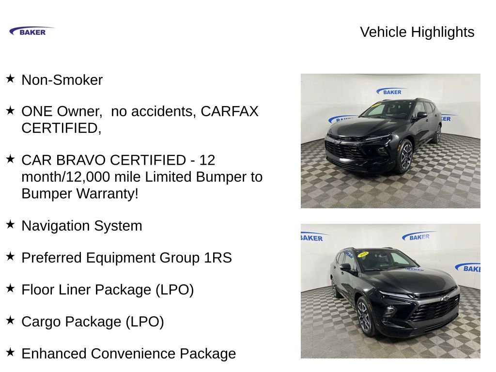 Used 2024 Chevrolet Blazer RS w/ Enhanced Convenience Package image 4