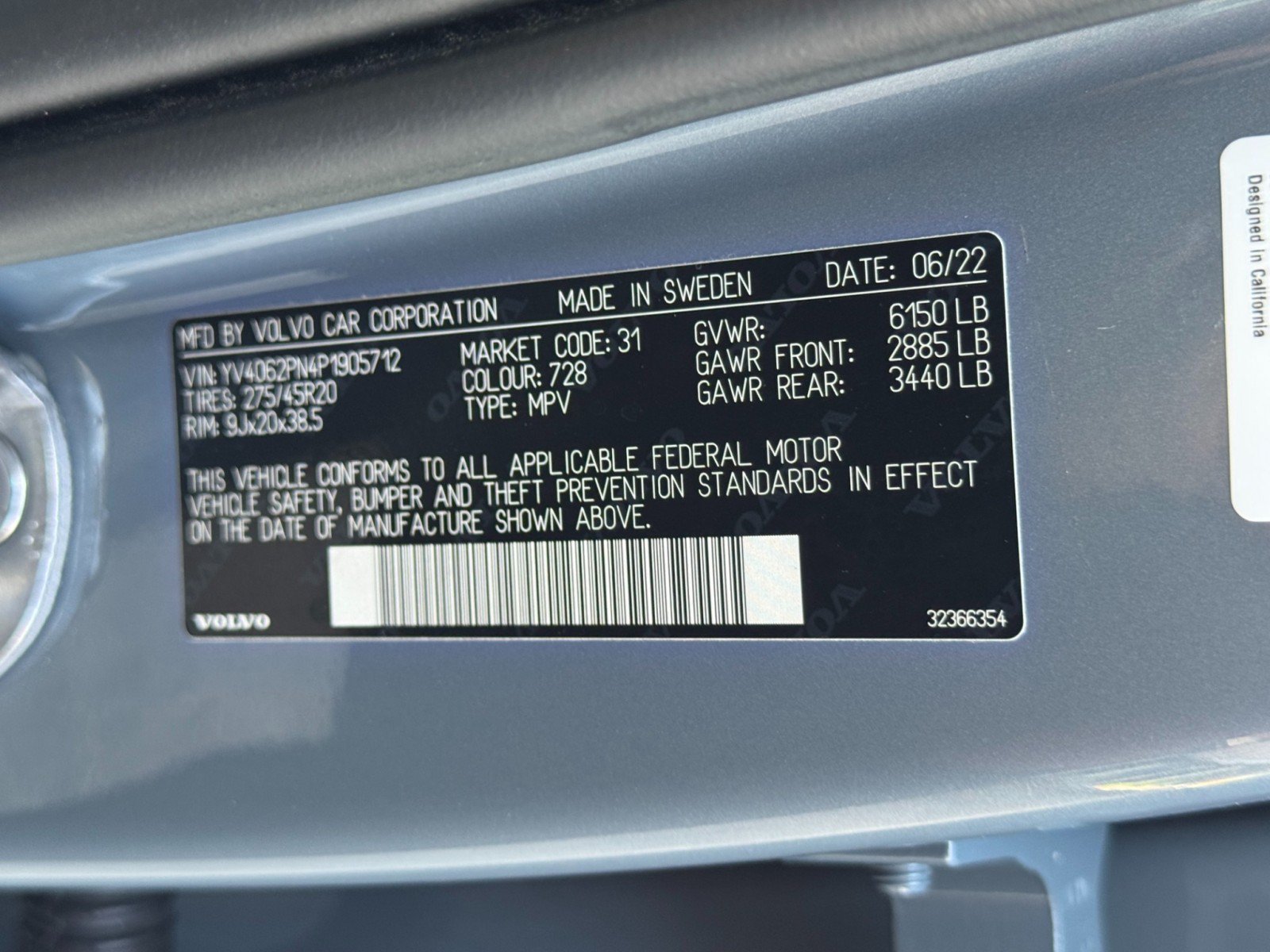Used 2023 Volvo XC90 B6 Plus w/ Protection Package Premier AWD/4WD image 46