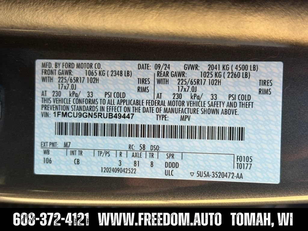 Used 2024 Ford Escape Active AWD/4WD image 31