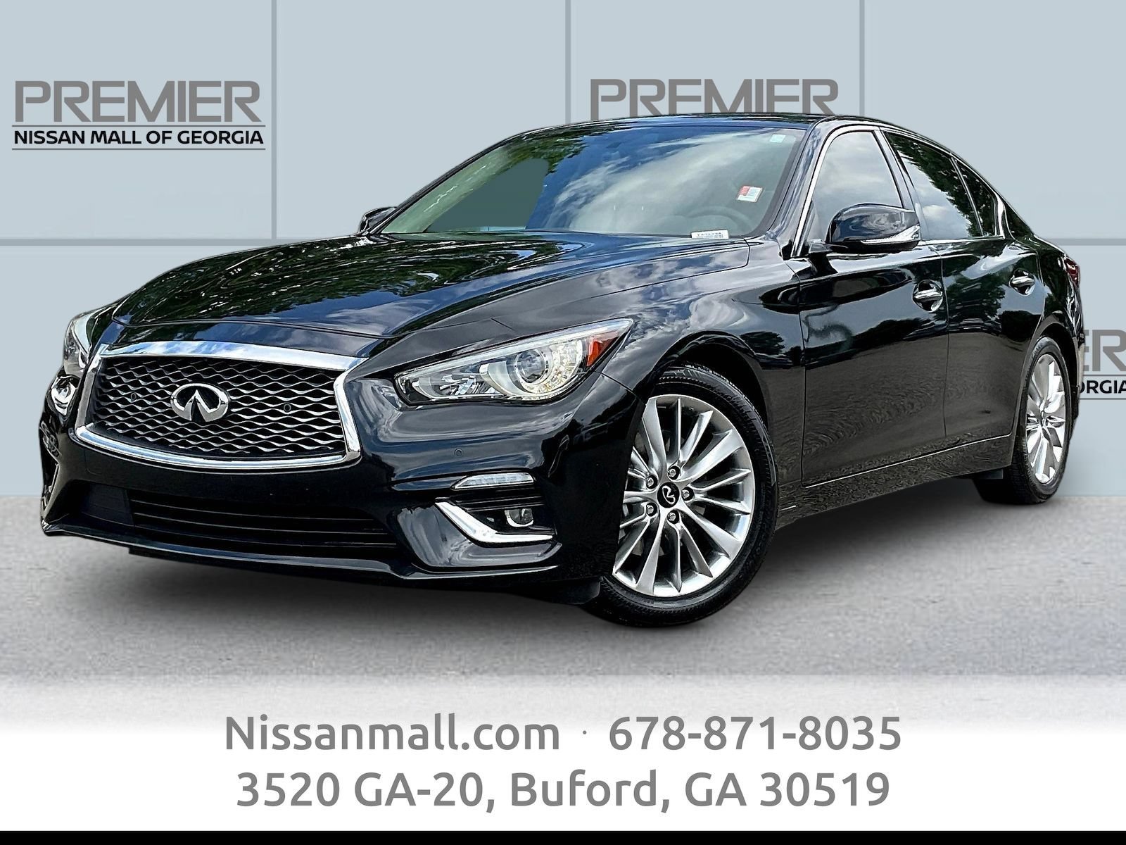 Used 2021 INFINITI Q50 Luxe w/ Cargo Package RWD image 1