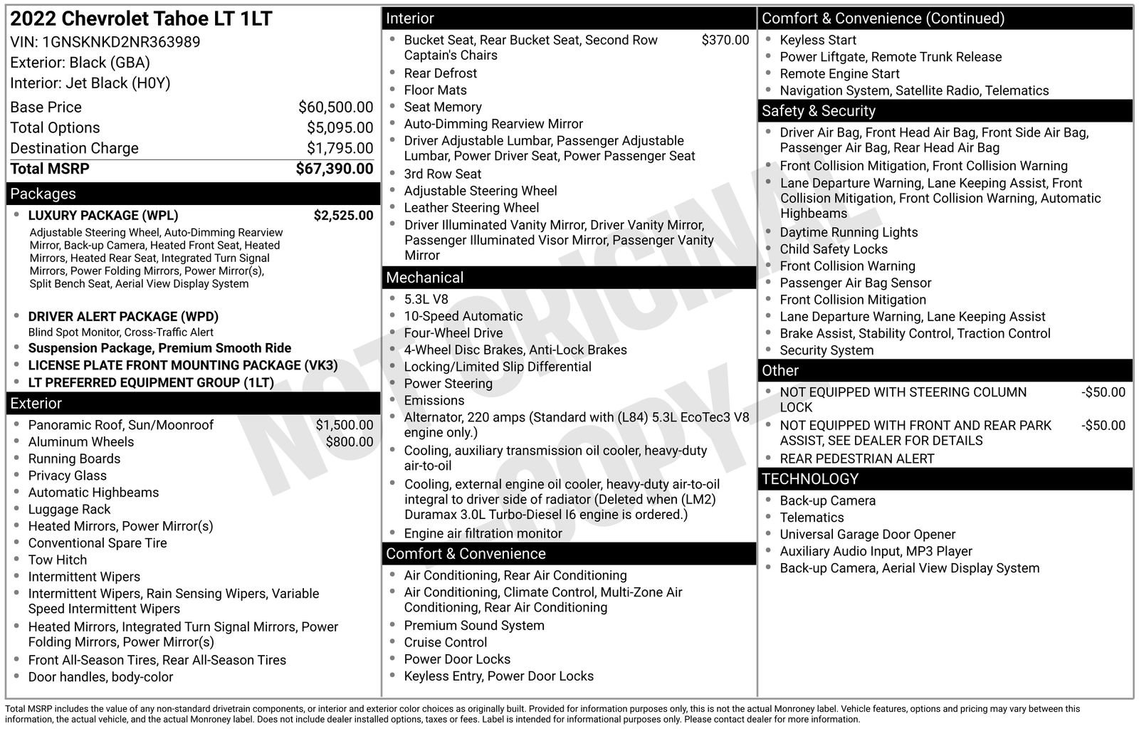 Used 2022 Chevrolet Tahoe LT w/ Luxury Package image 34