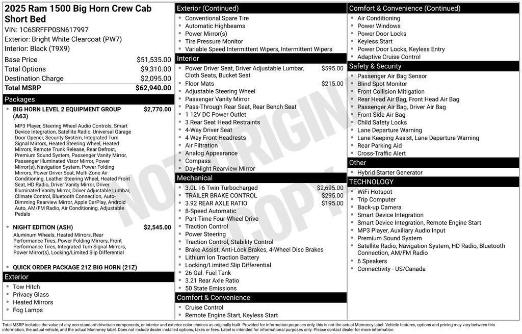 Used 2025 RAM 1500 Big Horn AWD/4WD image 12
