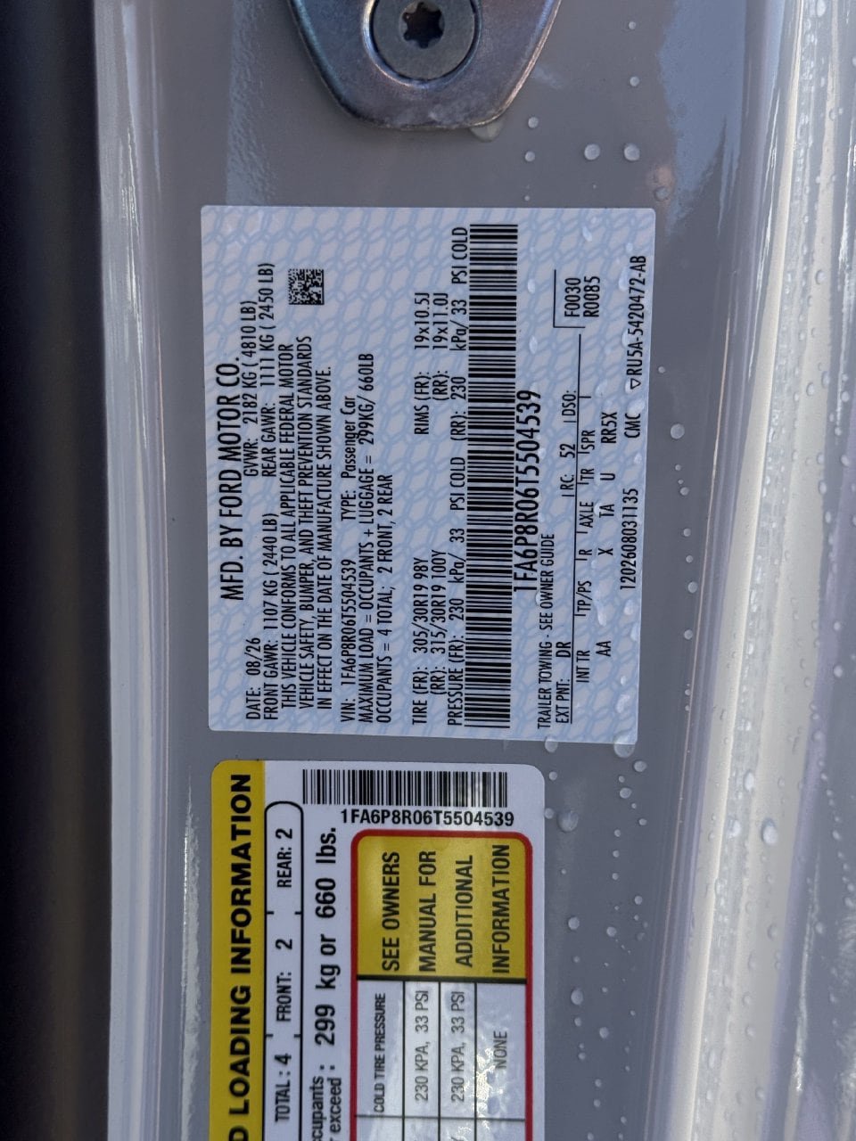 New 2026 Ford Mustang Dark Horse w/ Dark Horse Handlin Package RWD image 22