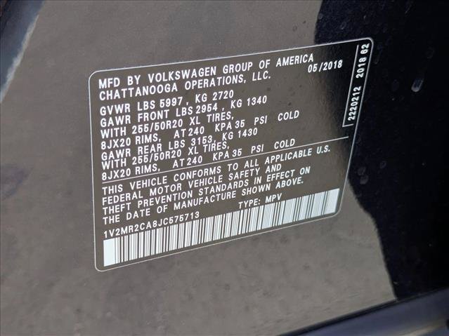 Used 2018 Volkswagen Atlas SEL AWD/4WD image 27