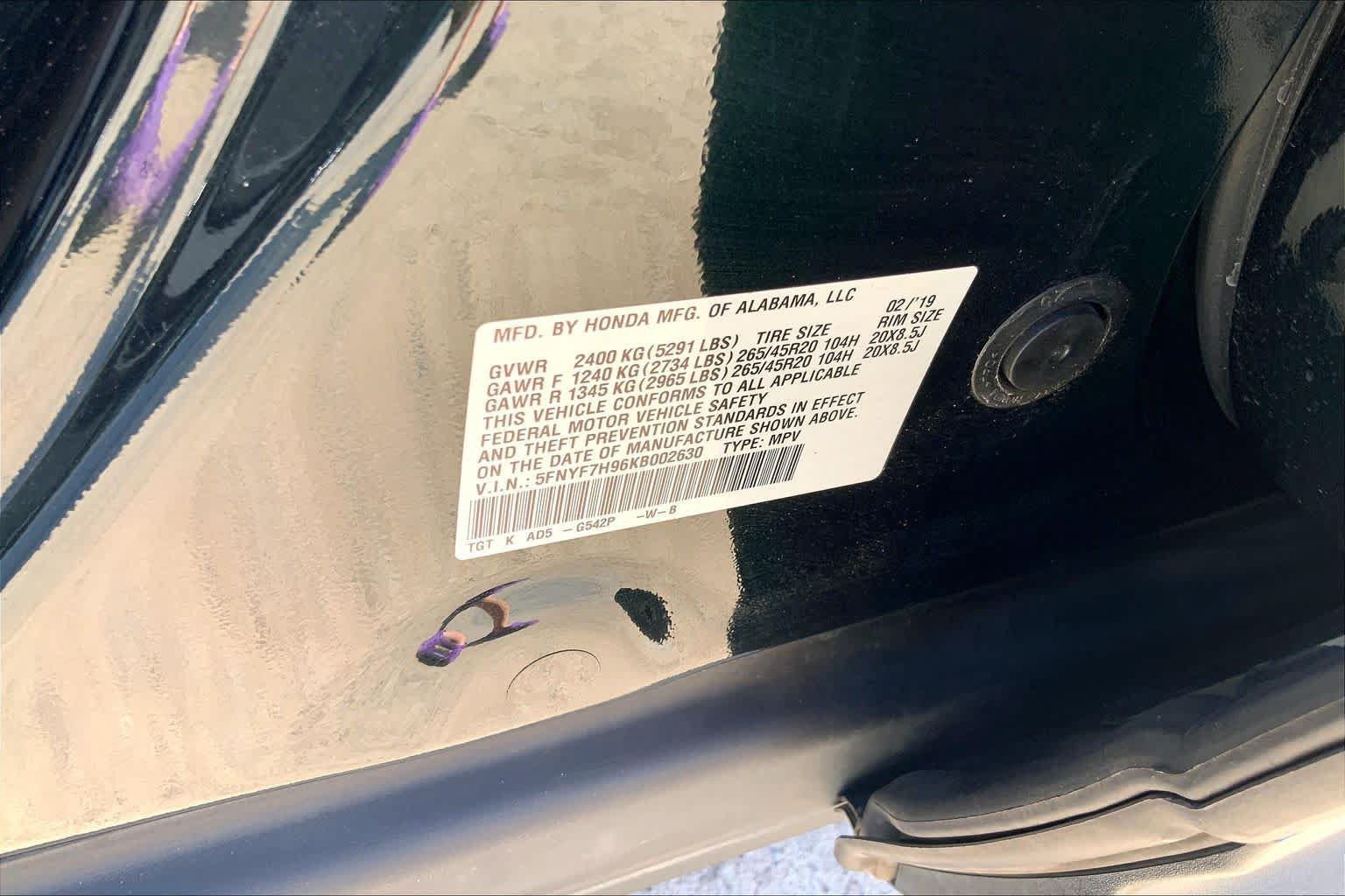 Used 2019 Honda Passport Touring image 32