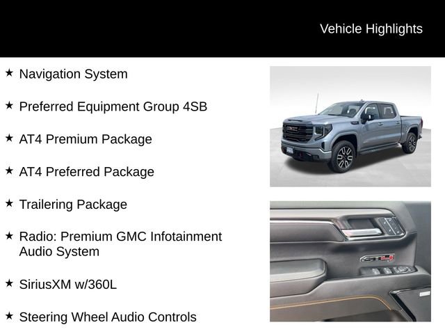 Used 2024 GMC Sierra 1500 AT4 w/ AT4 Premium Package AWD/4WD image 7