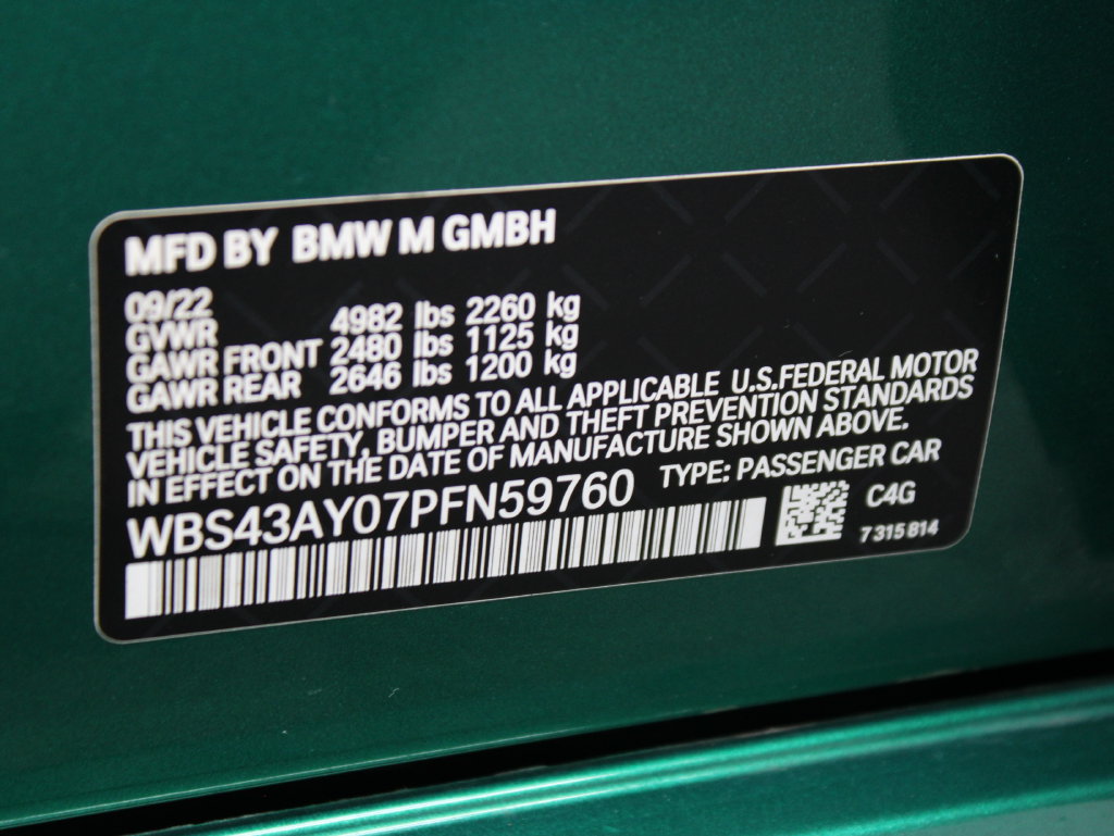 Used 2023 BMW M3 Competition w/ Executive Package AWD/4WD image 69