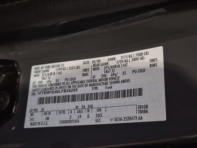 Certified 2020 Ford F150 Lariat AWD/4WD image 23