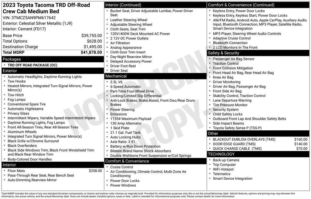 Used 2023 Toyota Tacoma TRD Off-Road image 31