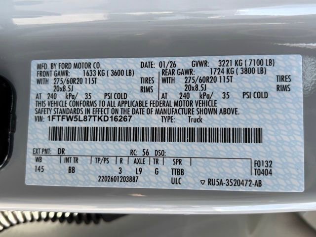 New 2026 Ford F150 Lariat w/ Equipment Group 501A Mid AWD/4WD image 27