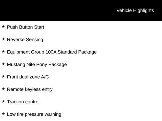New 2026 Ford Mustang Coupe w/ Mustang Nite Pony Package image 10