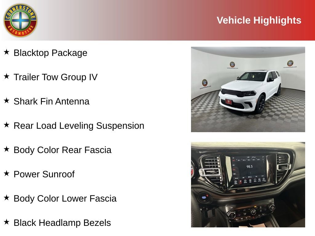 Used 2022 Dodge Durango SXT w/ Blacktop Package AWD/4WD image 2