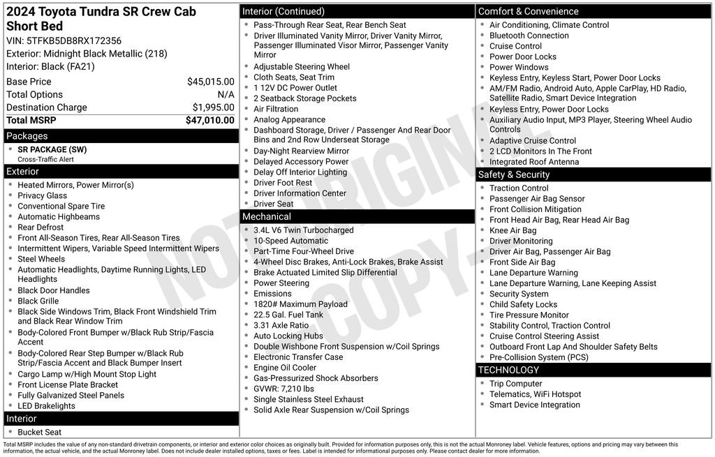 Used 2024 Toyota Tundra SR image 35