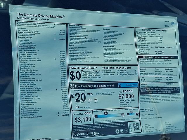 New 2026 BMW 760i xDrive image 22