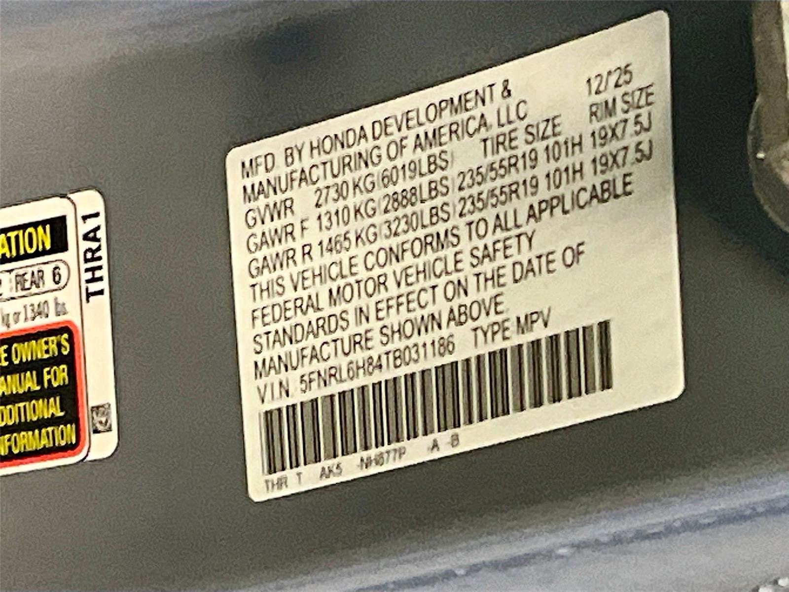 New 2026 Honda Odyssey Elite image 35