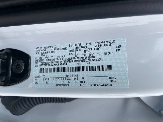 Used 2022 Ford F150 XLT w/ Equipment Group 301A Mid AWD/4WD image 26