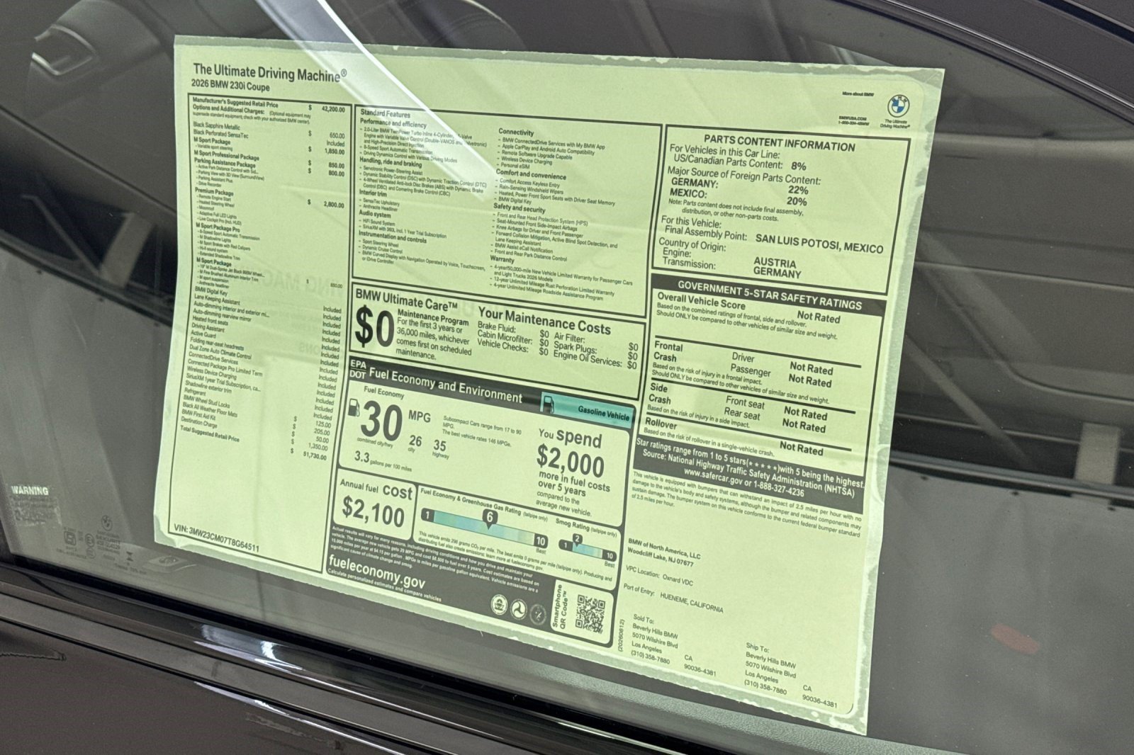 New 2026 BMW 230i Coupe w/ Premium Package RWD image 29