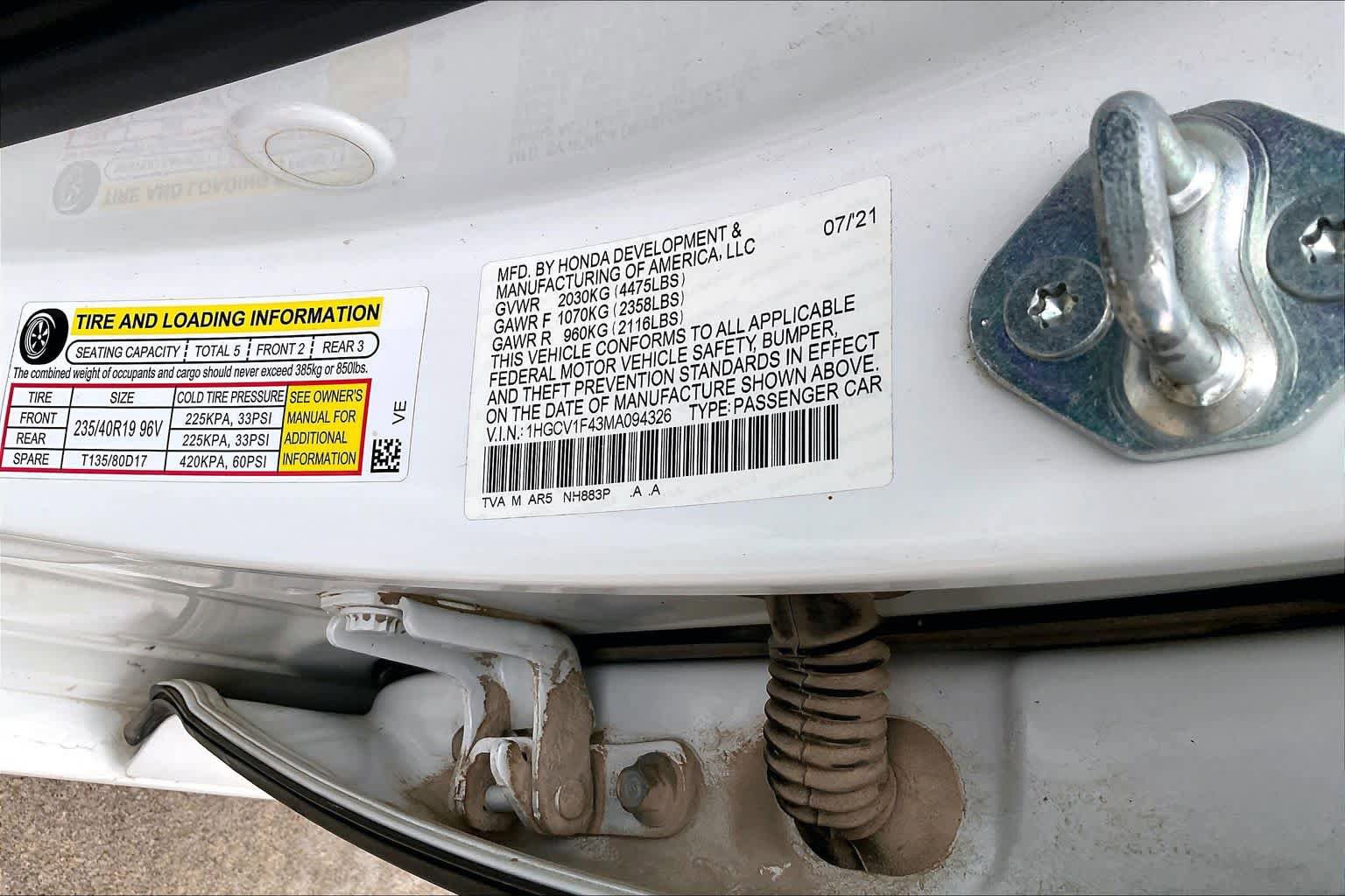 Used 2021 Honda Accord Sport Special Edition image 34