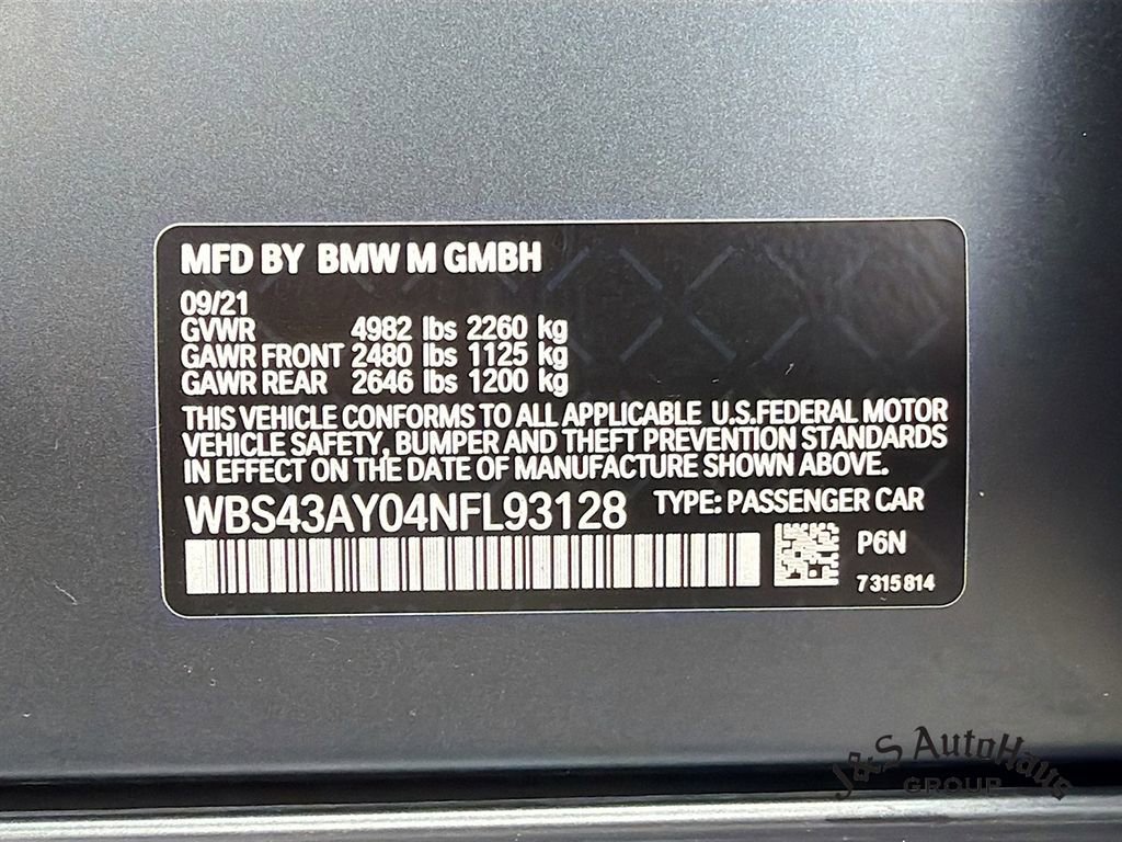 Used 2022 BMW M3 Competition w/ M Carbon Exterior Package AWD/4WD image 39