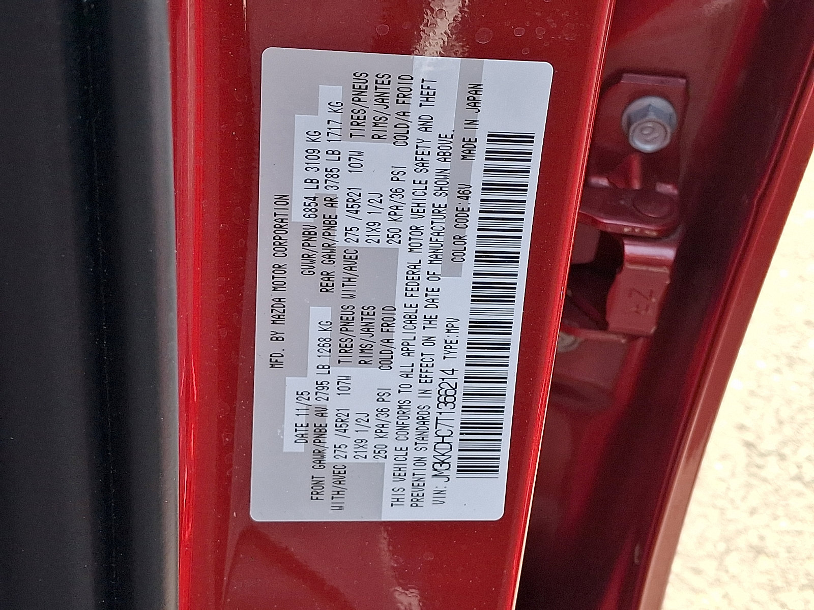 Certified 2026 MAZDA CX-90 3.3 Turbo S w/ Premium Package AWD/4WD image 31