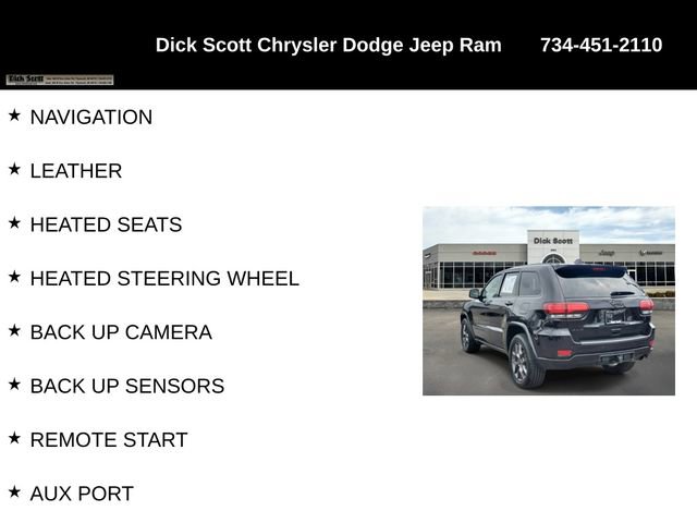 Used 2021 Jeep Grand Cherokee Limited w/ Quick Order Package 28K 80th image 9