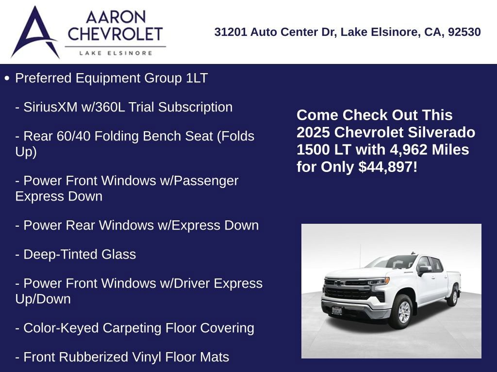 Used 2025 Chevrolet Silverado 1500 LT w/ LPO, Dark Essentials Package RWD image 5