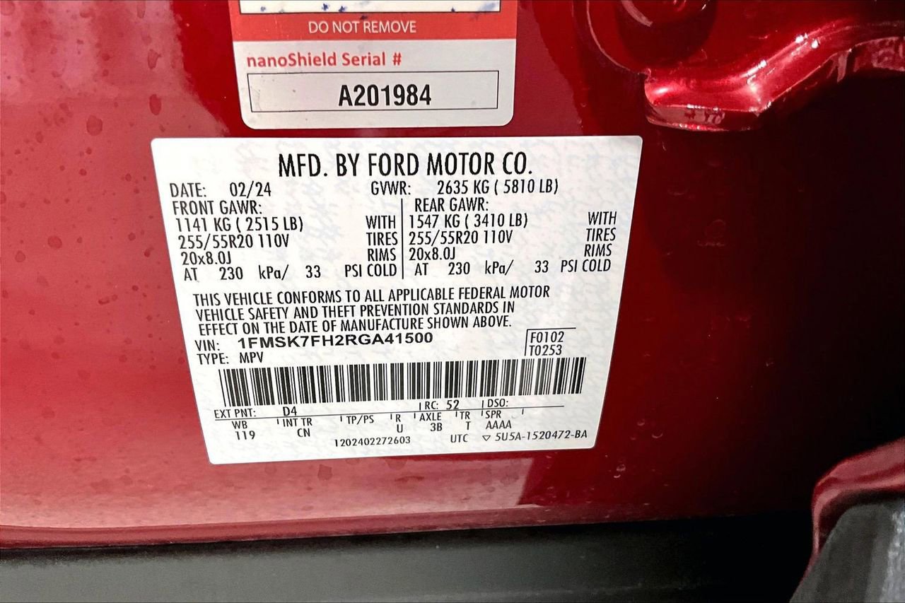 Certified 2024 Ford Explorer Limited w/ Limited Technology Package image 33