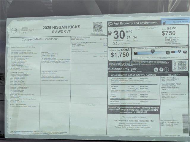 New 2025 Nissan Kicks S image 16