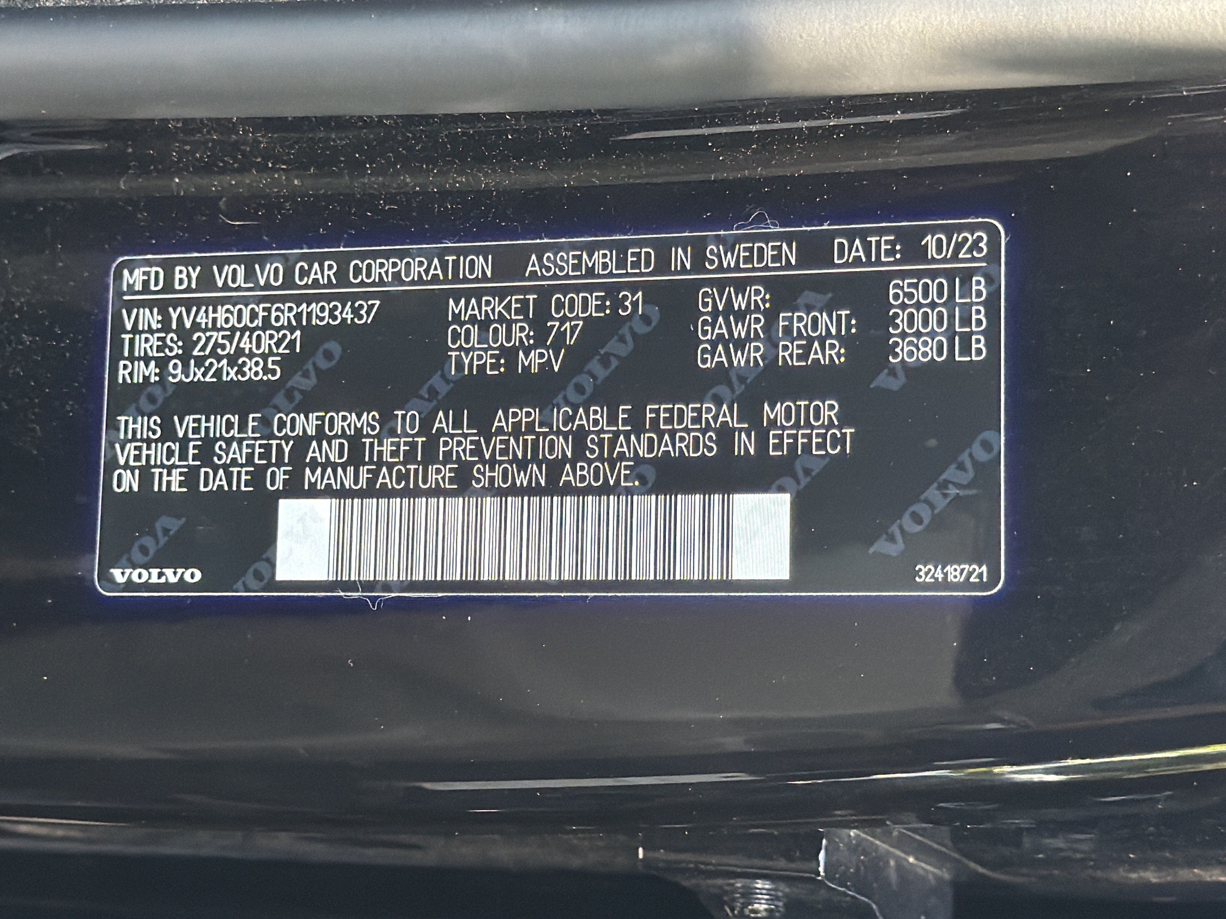 Certified 2024 Volvo XC90 T8 Ultimate w/ Protection Package Premier AWD/4WD image 37
