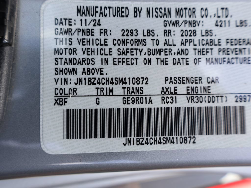 Used 2025 Nissan Z NISMO w/ Floor Mat Package RWD image 55