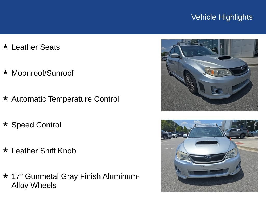 Used 2012 Subaru Impreza WRX Limited AWD/4WD image 9