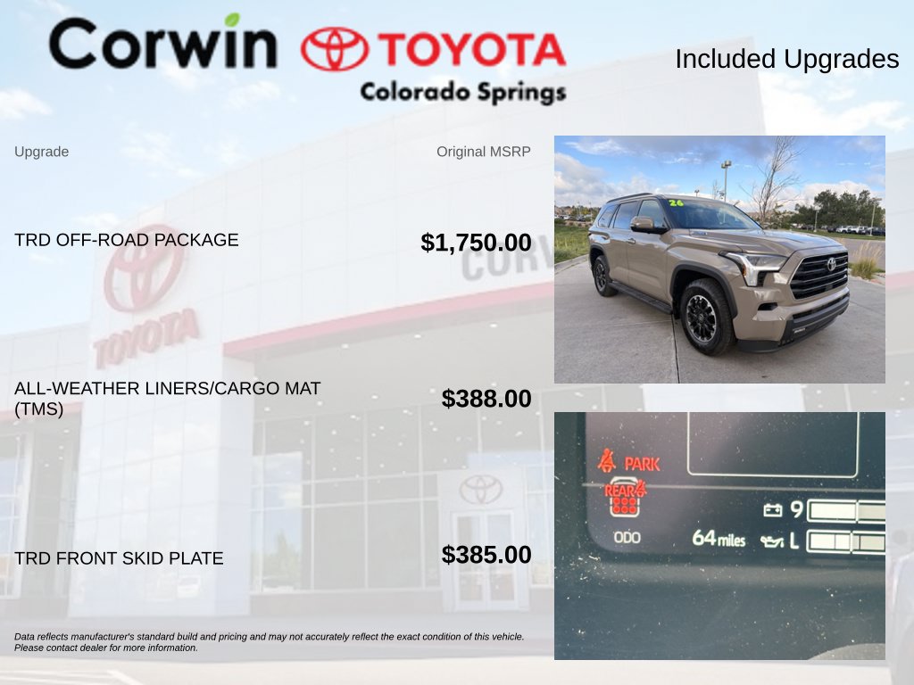 Used 2026 Toyota Sequoia SR5 w/ TRD Off-Road Package AWD/4WD image 4