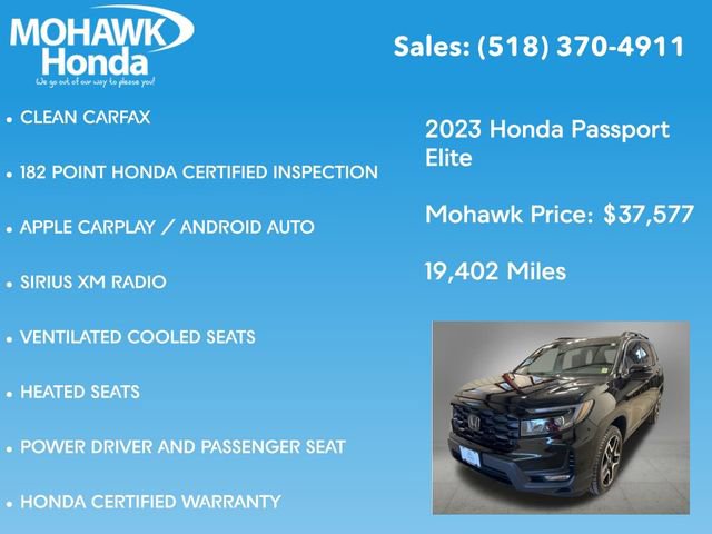 Certified 2023 Honda Passport Elite image 16