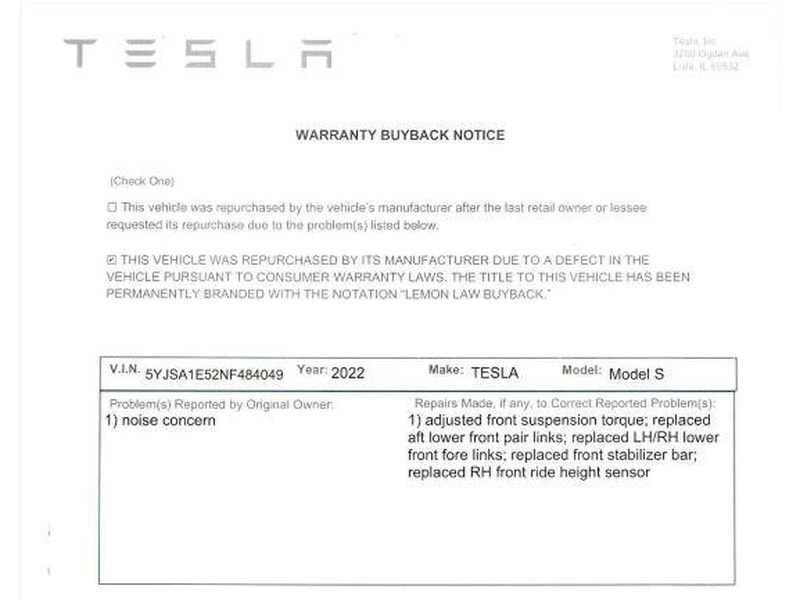 Used 2022 Tesla Model S Standard Range AWD/4WD image 5