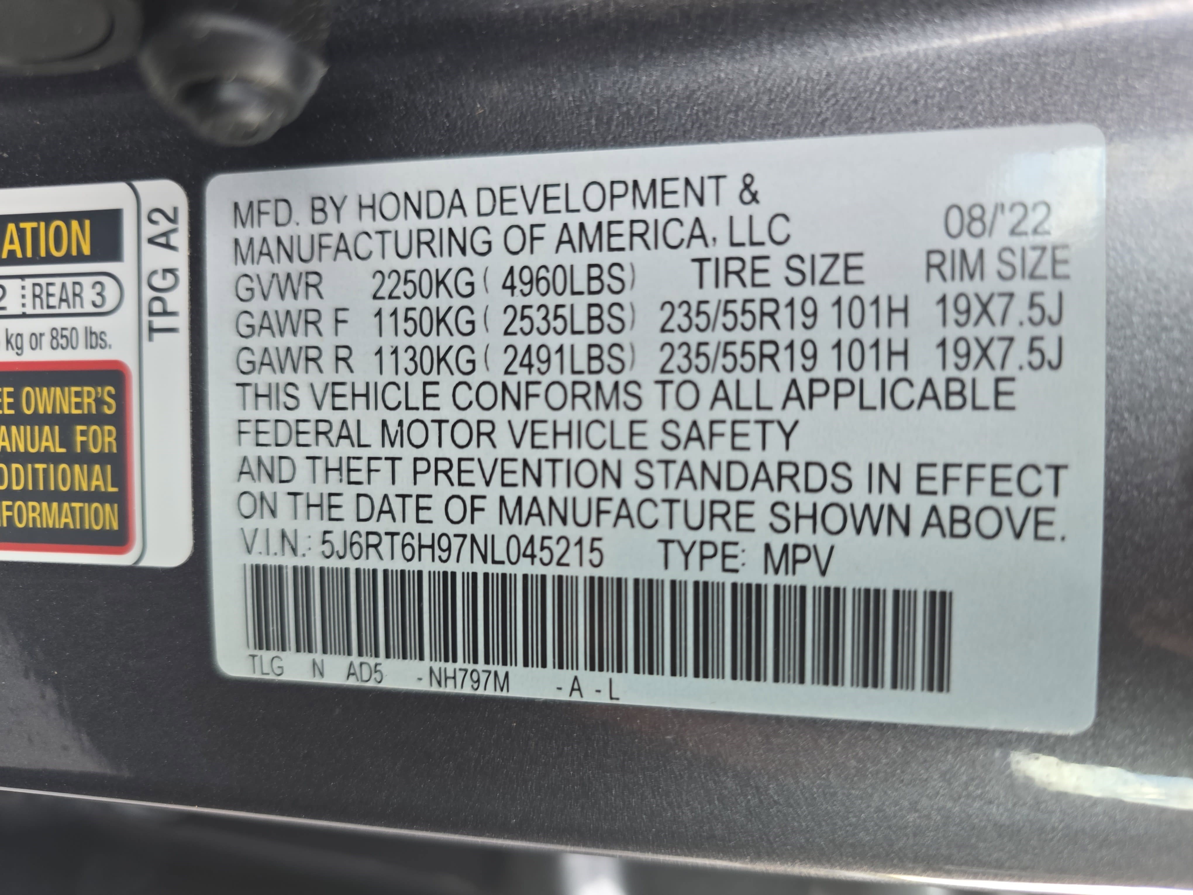 Used 2022 Honda CR-V Touring image 37