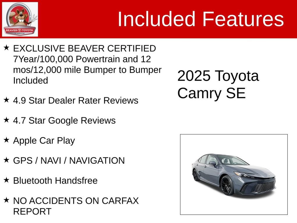 Used 2025 Toyota Camry SE image 4