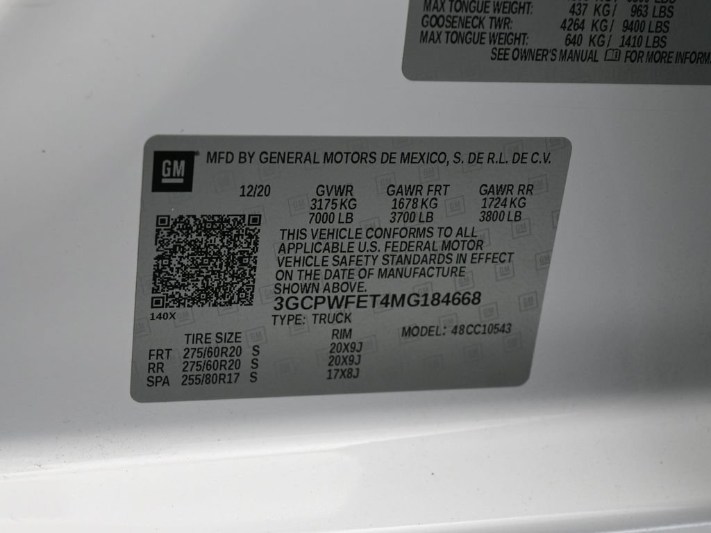 Used 2021 Chevrolet Silverado 1500 High Country RWD image 18