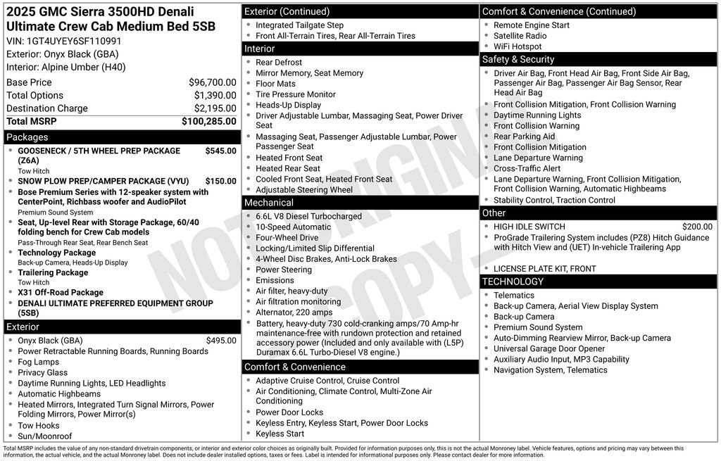 Used 2025 GMC Sierra 3500 Denali Ultimate AWD/4WD image 5