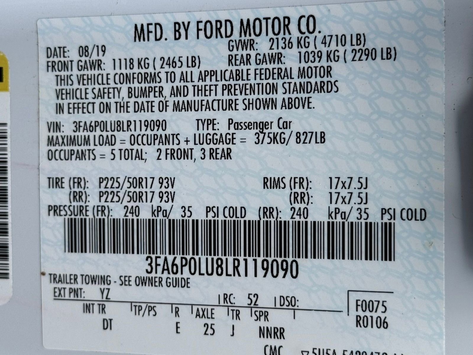 Used 2020 Ford Fusion SE FWD image 39