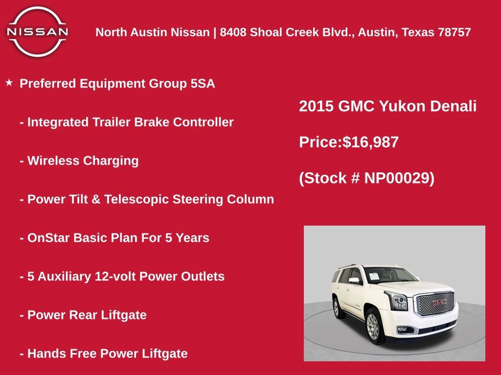 Used 2015 GMC Yukon Denali w/ Premium Package AWD/4WD image 22