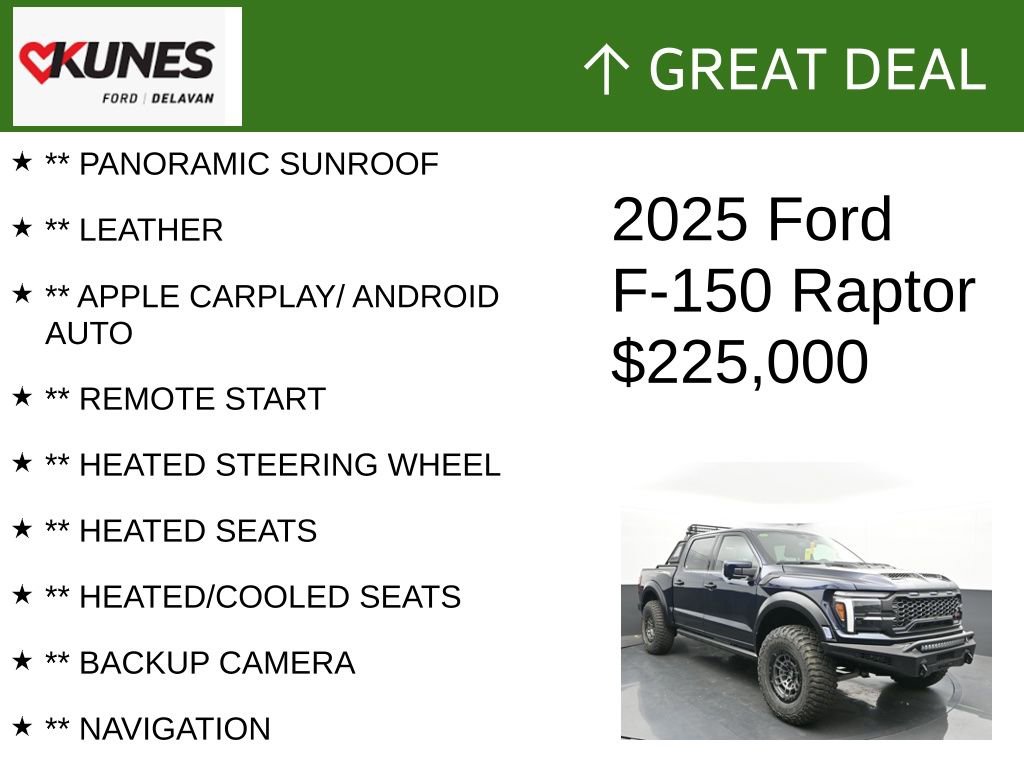 Used 2025 Ford F150 Raptor w/ Equipment Group 803A Raptor R AWD/4WD video 2