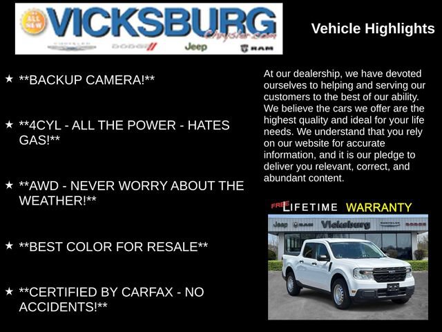 Used 2023 Ford Maverick XL w/ Equipment Group 100A Standard AWD/4WD image 7
