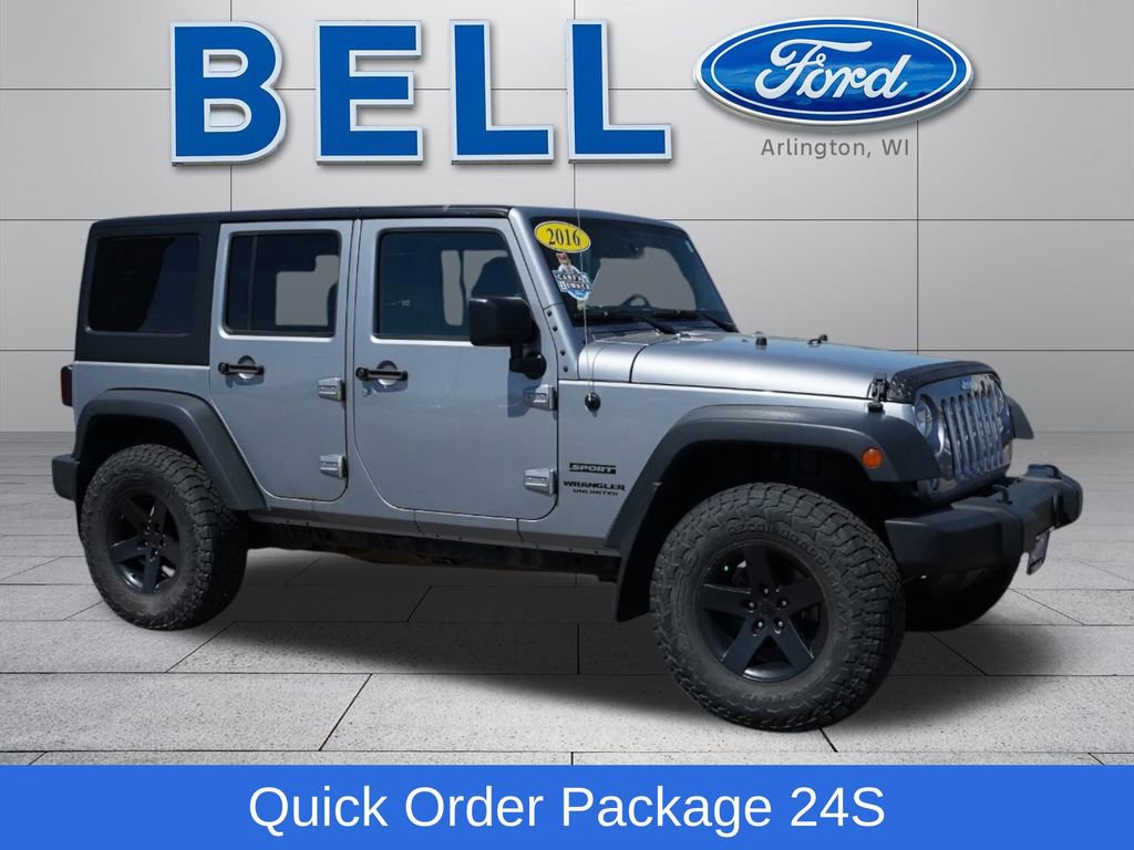 Used 2016 Jeep Wrangler Unlimited Sport w/ Quick Order Package 24S AWD/4WD image 1