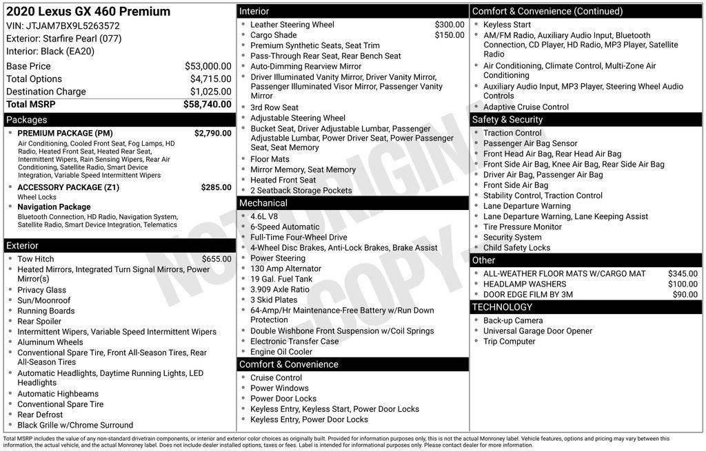 Used 2020 Lexus GX 460 Premium w/ Premium Package image 15