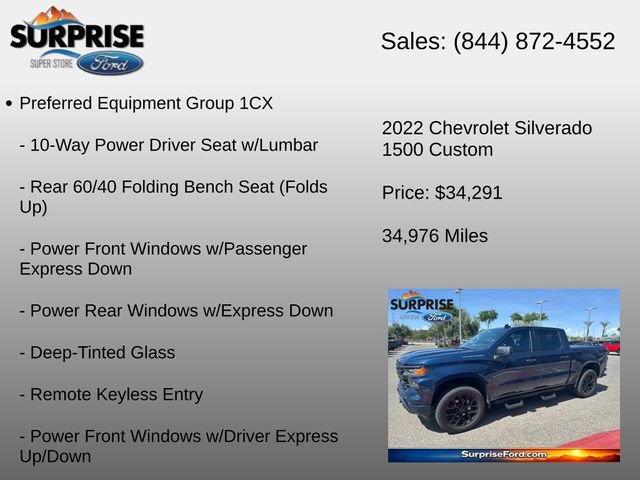 Used 2022 Chevrolet Silverado 1500 Custom AWD/4WD image 6