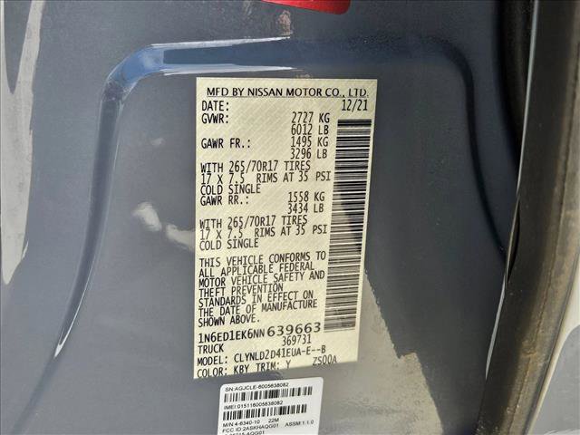 Used 2022 Nissan Frontier PRO-4X w/ Pro-4X Premium Package AWD/4WD image 24