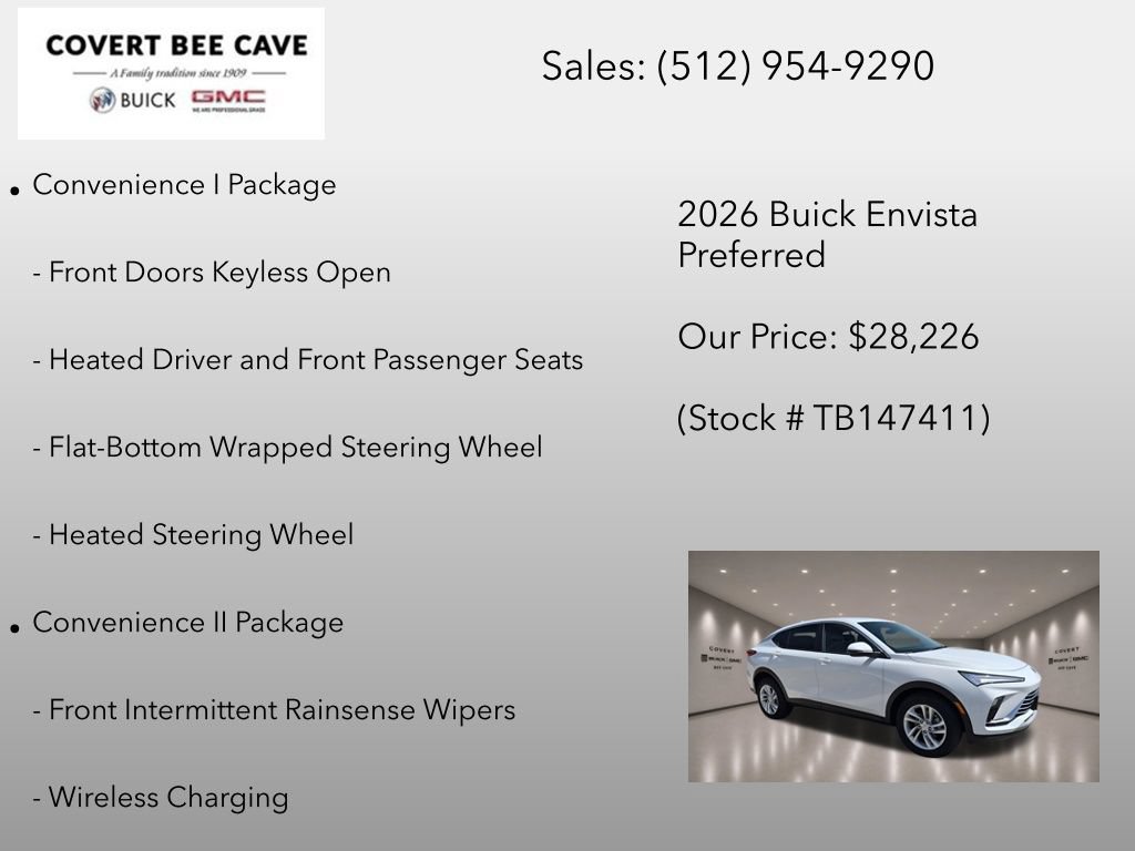 New 2026 Buick Envista Preferred w/ Convenience I Package FWD image 12